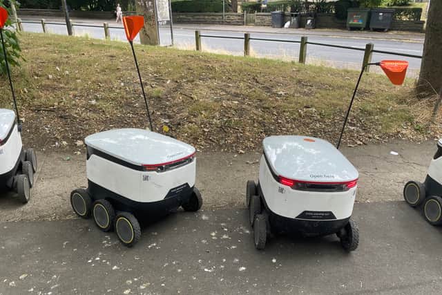 The six wheeled delivery robots have been taking north Leeds by storm.