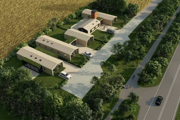 A concept image of the proposed new homes at Camp 53 submitted with the application.