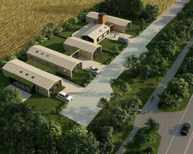 A concept image of the proposed new homes at Camp 53 submitted with the application.
