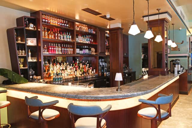 Bar area of Dishoom Leeds