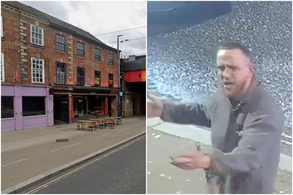 The offence took place outside Fibre in Lower Briggate on Sunday, April 12