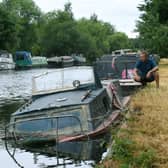Boaters have complained of a sunken boat in Woodlesford Lock