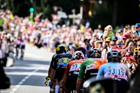 Action from the 2025 edition of the Tour de France Femmes avec Zwift.