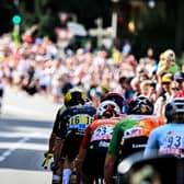 Action from the 2025 edition of the Tour de France Femmes avec Zwift.