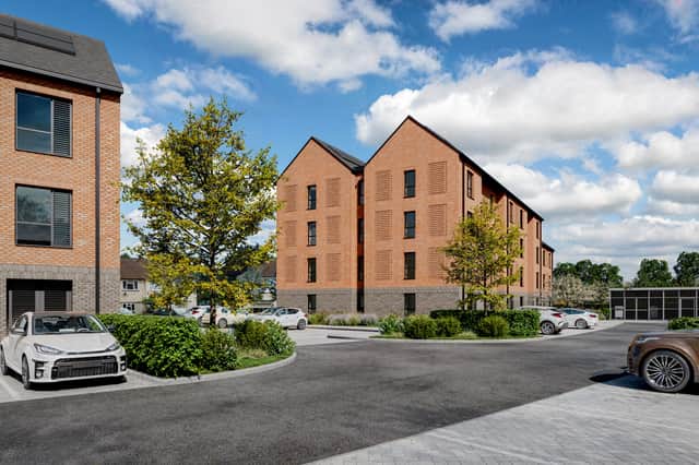 The proposed development would have 20 houses, each with two or three bedrooms, and a pair of buildings with a total of 59 one and two-bedroom apartments