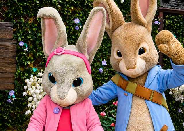 Peter Rabbit and Lily Bobtail are among the family favourites visitors can meet at Flamingo Land.