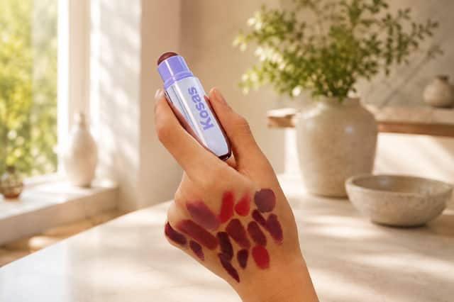 From soft neutrals to rich berry tones, the Kosas Impressionist Multistick range includes seven versatile shades for cheeks and lips.