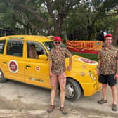 Greg and Andy travelled 5,000km across sub-Saharan Africa in a yellow taxi