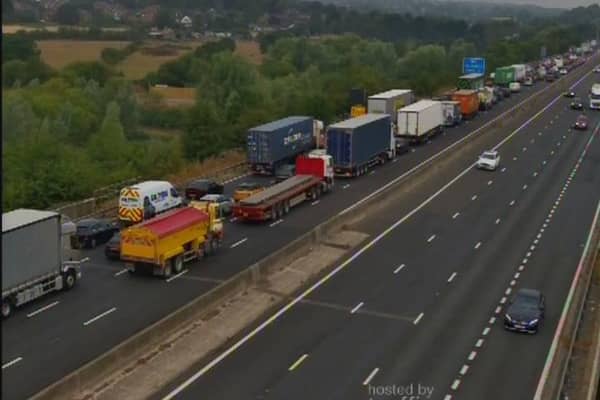 Drivers are facing continued delays on the M1 northbound near Wakefield this morning.