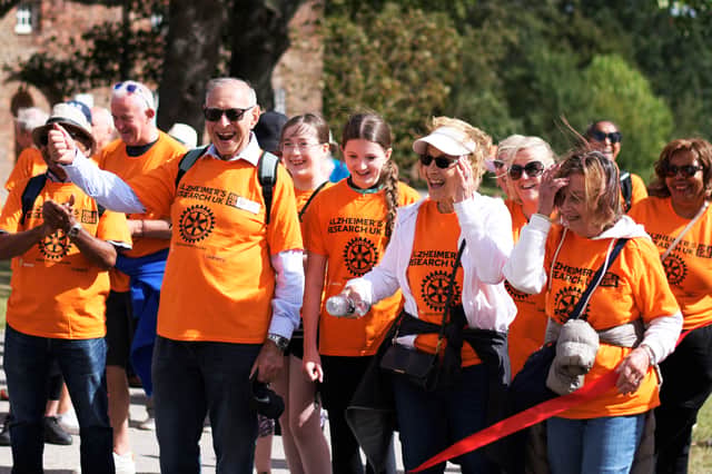 The walk has raised £39,000 for Alzheimer's Research UK over the past two years