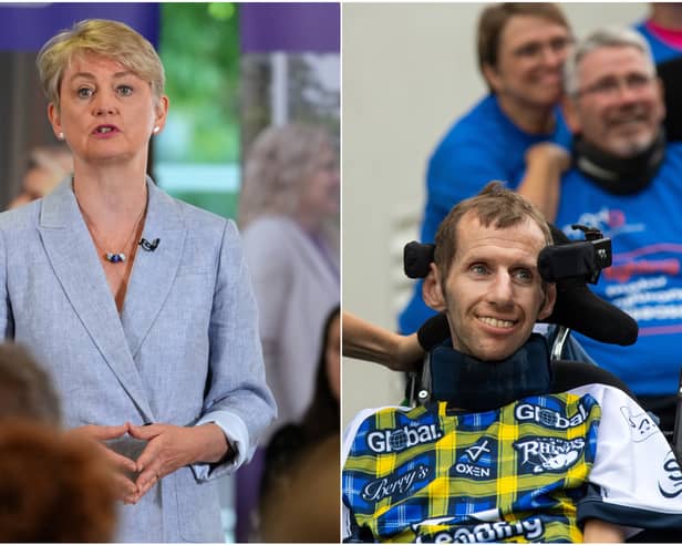 Health Secretary Yvette Cooper praised the work of Rob Burrow, as she announced new fast-track support for patients with motor neurone disease