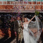 A happy couple celebrating at Archive in West Leeds. The Kirkstall Road venue is launching its first wedding giveaway.