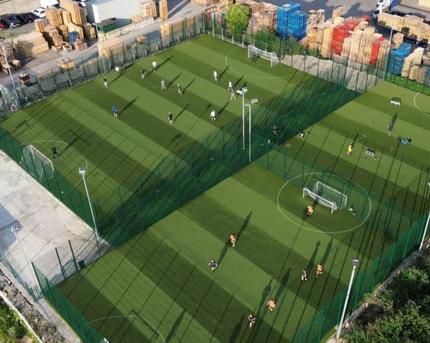 Football World in Cross Green has built four padel courts which were approved following inspection by Leeds City Council planners.