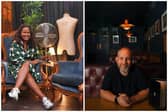 Jamila Juma-Ware of Tailors Gin and Alexander Neil of the Domino Club.