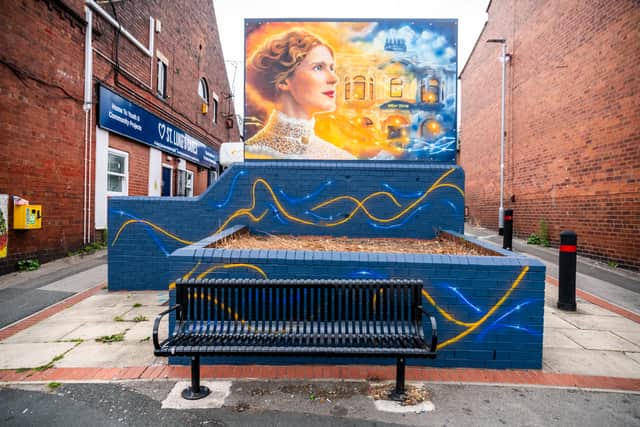 The new mural on Dewsbury Road, Beeston.