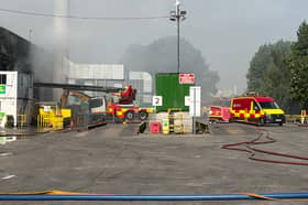 Fire at waste management site in Stourton 