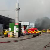 Fire at waste management site in Stourton