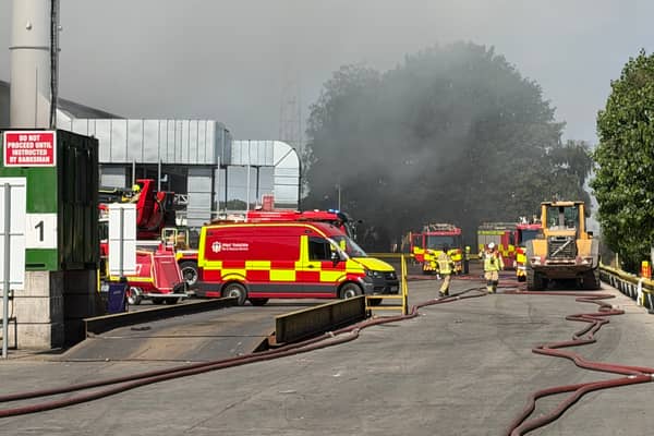 Fire at waste management site in Stourton