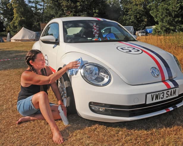 Sam Rothera of Oakwood with her 2013 Beetle 