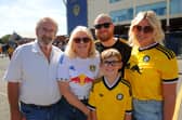 Leeds United v RB Leipzig pre seson friendly sat 08-08-2026 pic Steve Riding
Stewart Boyd, Julie Boyd, Andy Boyd, of Wakefield and Suzy Jordan and Archie, 10 of Mirfield