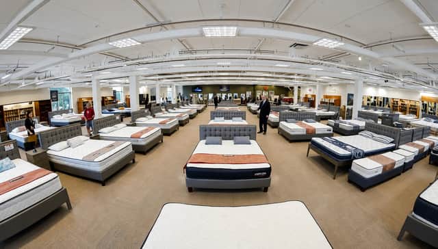 SASO's 10,000 sq ft showroom includes beds and mattresses from leading names such as Yorkshire’s own Harrison Spinks.