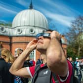 Eclipse observing at the Royal Observatory Greenwich, March 2025.