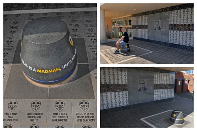 More than 1,700 stones have been placed in the new section of the East Stand.