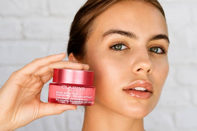 Clarins Multi-Active Night Cream is designed to moisturise and smooth skin while helping fight visible signs of stress overnight.