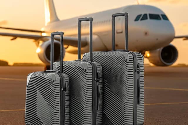 The Neo three-piece hard shell luggage set is currently £50.99 in a limited time Amazon deal.