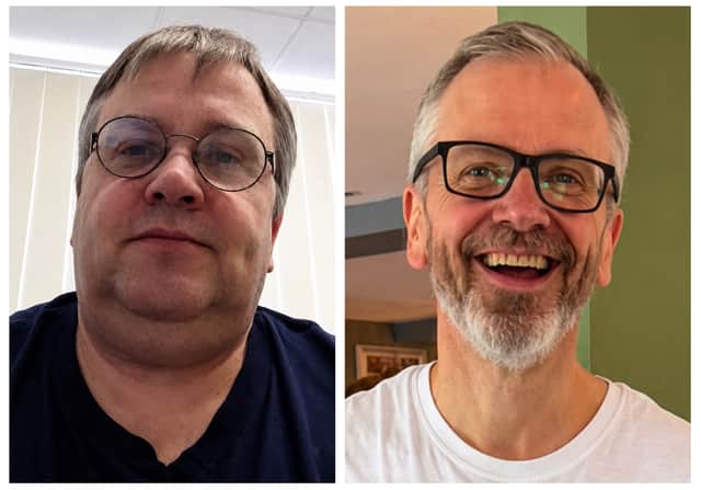 Super slimmer Richard Whitehead before and after losing an incredible 12st 9lb with Slimming World.