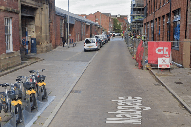 A car crashed into a building on Mabgate, Leeds.