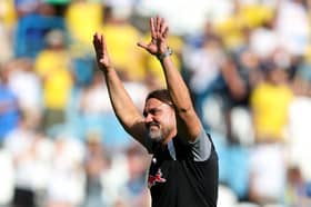 DELIGHT: With Leeds United's new signings from boss Daniel Farke.