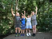 Liam, Ryan, Rosie, and Amelia, experienced the "highlight of the summer" when they found a military bomb