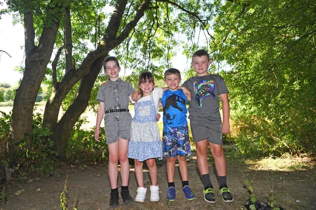 The four youngsters never expected a day at The Beck would end with a historic find