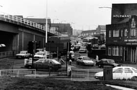 Leeds' notorious Woodpecker junction in April 1987