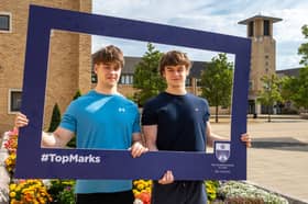 Alex and Harry, both students at The Grammar School at Leeds (GSAL) are heading to the same university to study the same course after receiving an exceptional set of A-level results