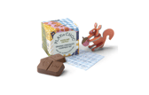 Toy-Chock Boxes feature a 3D puzzle toy and fact card