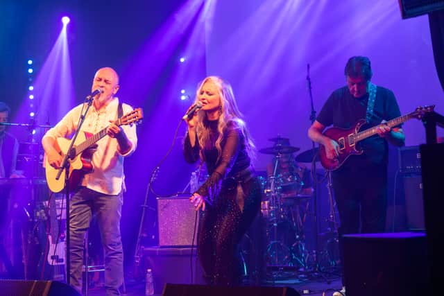 Flautist and vocalist John Hackett performing live alongside special guest Heather Findlay and guitarist Nick Fletcher