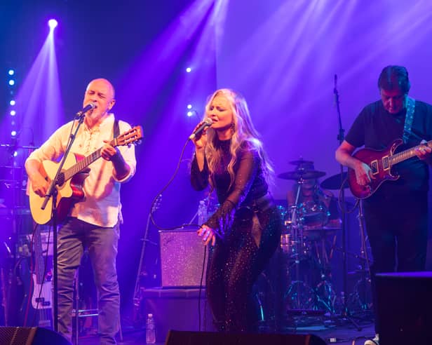 Flautist and vocalist John Hackett performing live alongside special guest Heather Findlay and guitarist Nick Fletcher