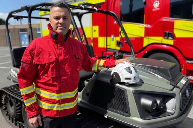 West Yorkshire Fire assistant district commander Mick Rhodes, lead wildfire officer