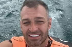 Kyle Nelson on a jet ski.