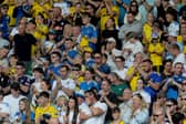 Leeds United fans ahead of the pre-season friendly against FC Augsburg in the East Stand. 
