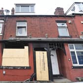 18th August 2026
West Yorkshire Fire and Rescue called just after midnight today (August 18). The fire was in a mid terrace house in Ecclesburn Road, Richmond Hill.
Pictured the house on Ecclesburn Road
Picture Gerard Binks