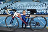 18th August 2026
10-year-old  Charlie Collis who will be undertaking an extraordinary charity challenge this August in aid of Cancer Research UK.
In memory of his grandad, who sadly passed away from cancer at the age of just 65, Charlie will be cycling an incredible 970 miles over 16 consecutive days, visiting all 20 Premier League stadiums across England
Pictured Charlie with his bike at Elland Road.
Picture Gerard Binks