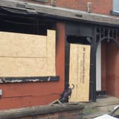 Aftermath of a house fire in Ecclesburn Road, Leeds