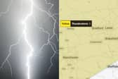 A Met Office thunderstorm warning will come into force for Leeds on Wednesday.