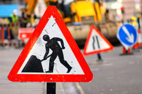 Road works are being carried out on Whitehall Road in Leeds.