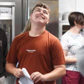 20th August 2026
GCSE results dat at Woodkirk Academy, Tingley.
Pictured reactions as students open their results
Picture Gerard Binks