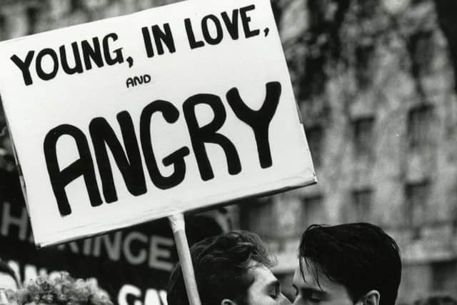 Stop Clause 28 march on Whitehall in January 1988.