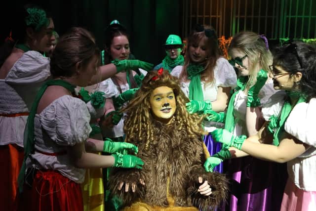 Will as the Cowardly Lion in a recent GSAL production of The Wizard of Oz